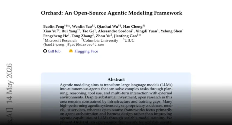 Orchard Review: Microsoft Research’s May 2026 Open Agent Framework Ships SWE, GUI, And Assistant Recipes With Real Data